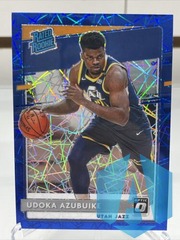2020-21 Panini Donruss Optic Udoka Azubuike Rated Rookie Blue Velocity #177